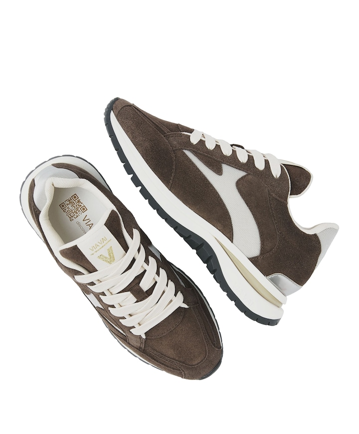 Usher Riggs dames sneakers bruin