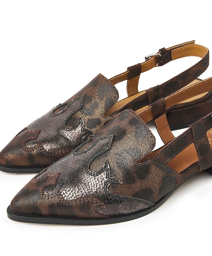 Jazz Vaienna dames slingbacks bruin