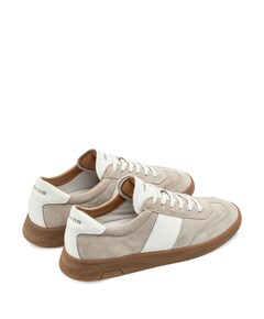Zack sue LTHR heren sneakers beige