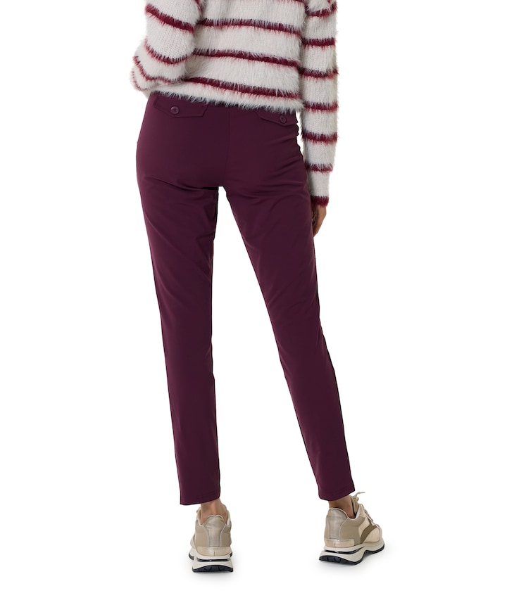 Travel casual broek bordeaux