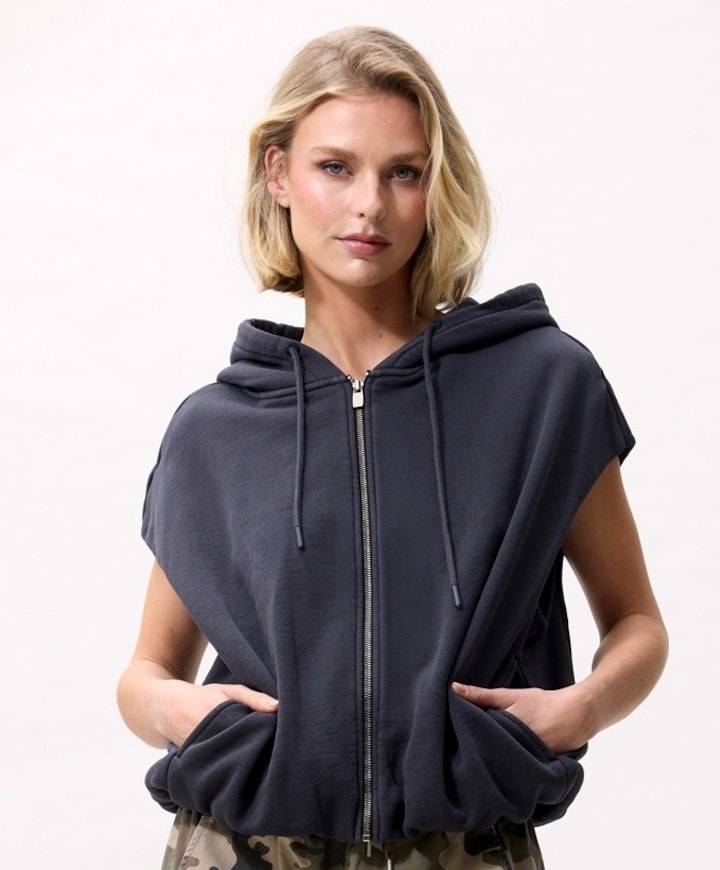 Dames gilet grijs
