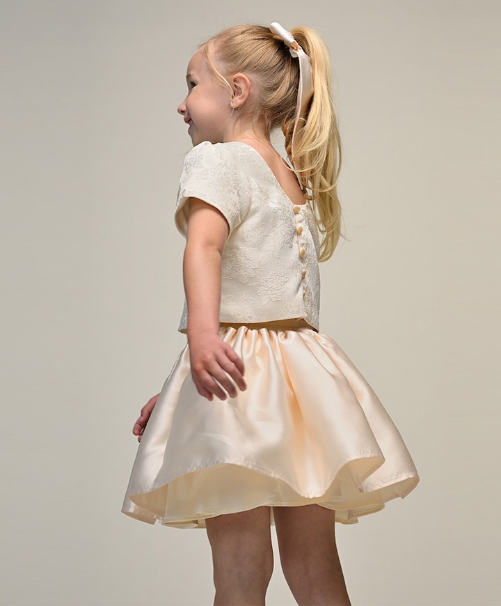 Meisjes rok ecru