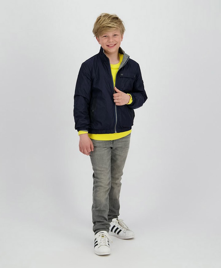Jongens jas blauw