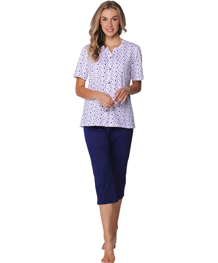 Dames pyjamaset blauw