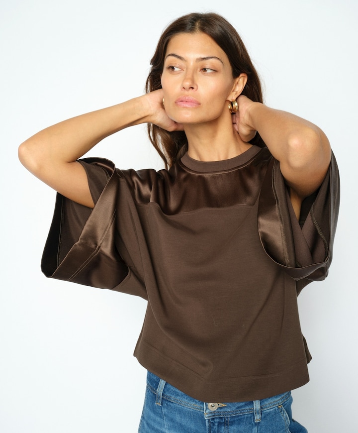 Dames sweater bruin