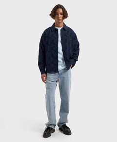Heren overshirt blauw