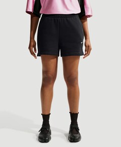 W Nk Stdo Flc Mr Std 4in dames shorts zwart