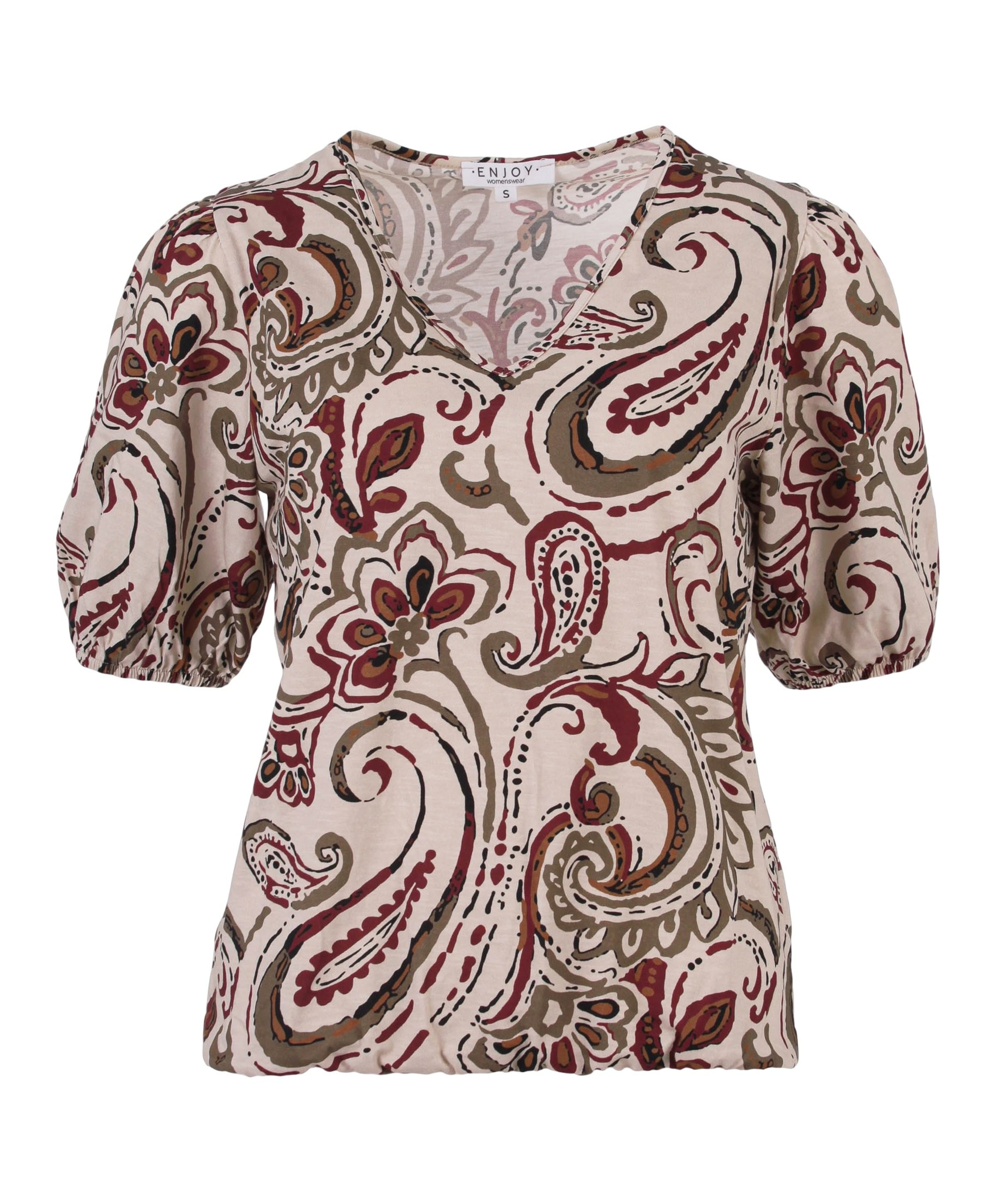 Dames T-shirt bordeaux