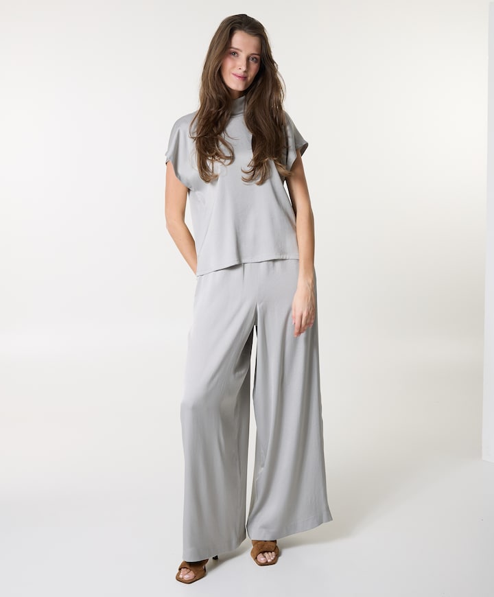 Tweezer dames broek grijs