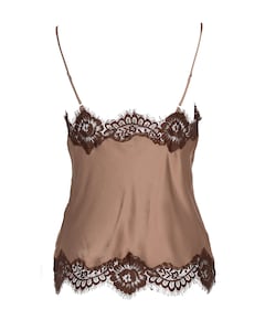 Dames top bruin