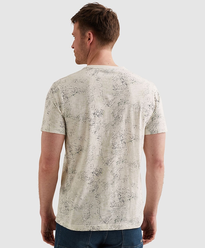 Heren T-shirt ecru