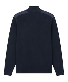 Heren trui met rits blauw