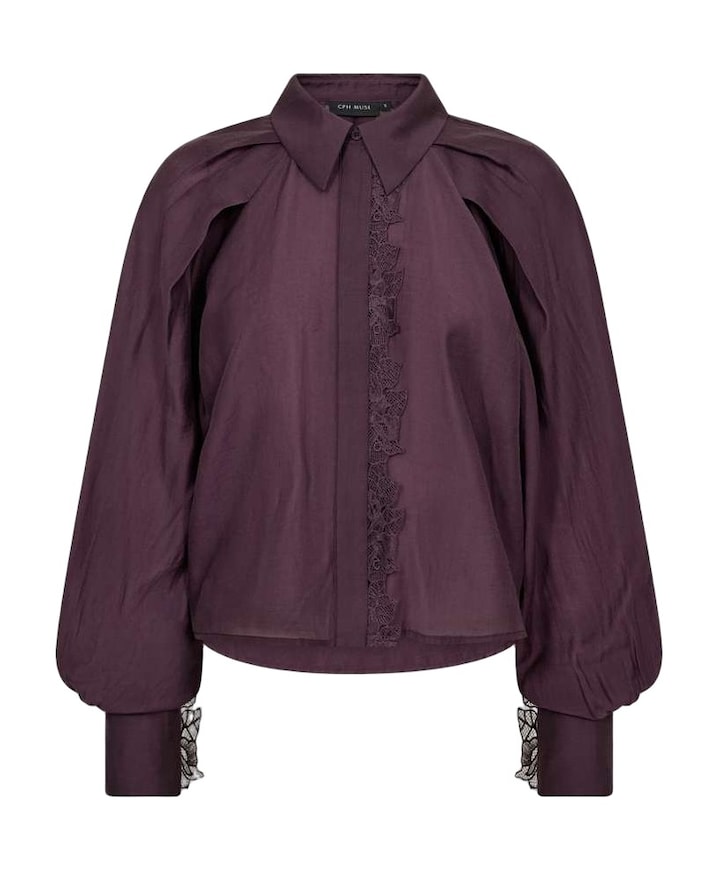 Dames blouse paars