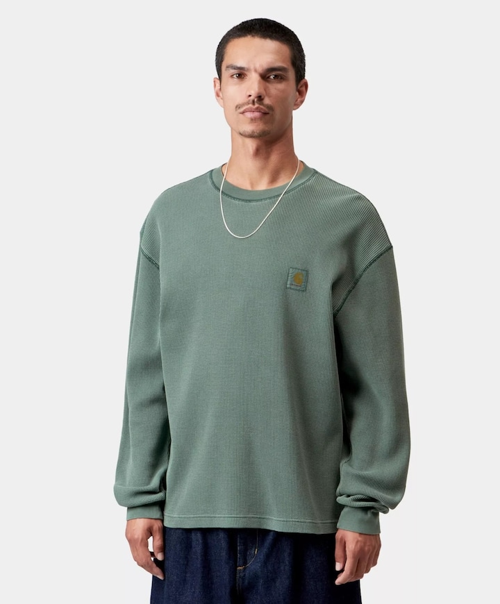 Heren longsleeve groen