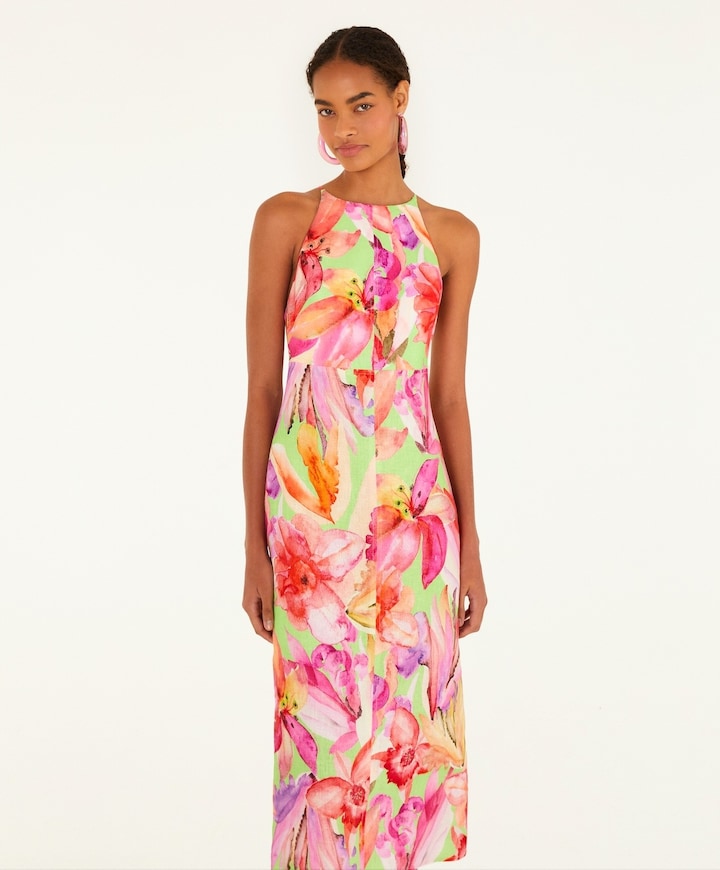 Dames jurk roze