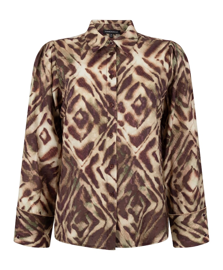 Dames blouse bruin