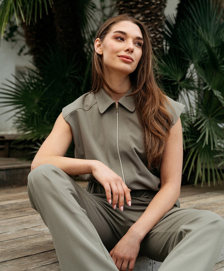 GRACE dames pantalon groen