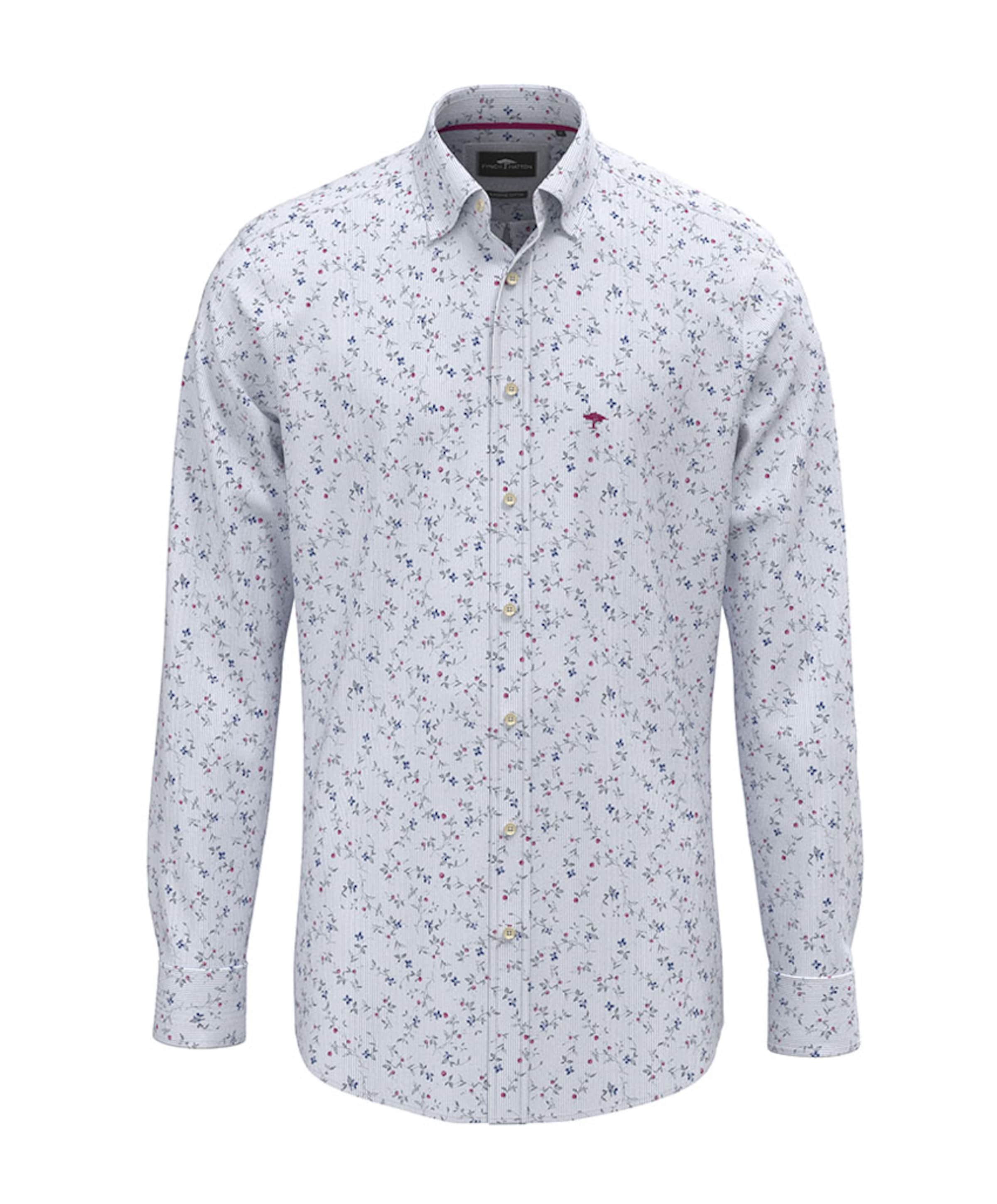Heren overhemd lange mouw blauw