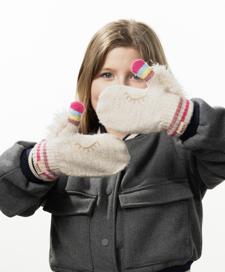 Meisjes handschoenen  ecru