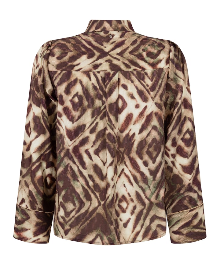 Dames blouse bruin