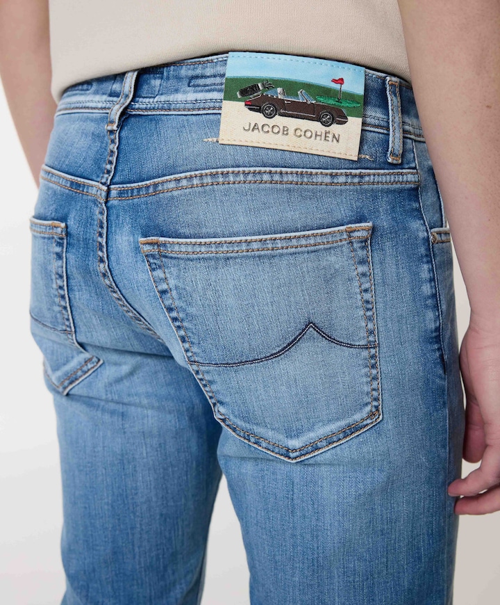 Bard Slim 5 pkt heren jeans blauw