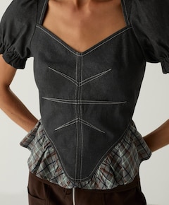 Dames top grijs