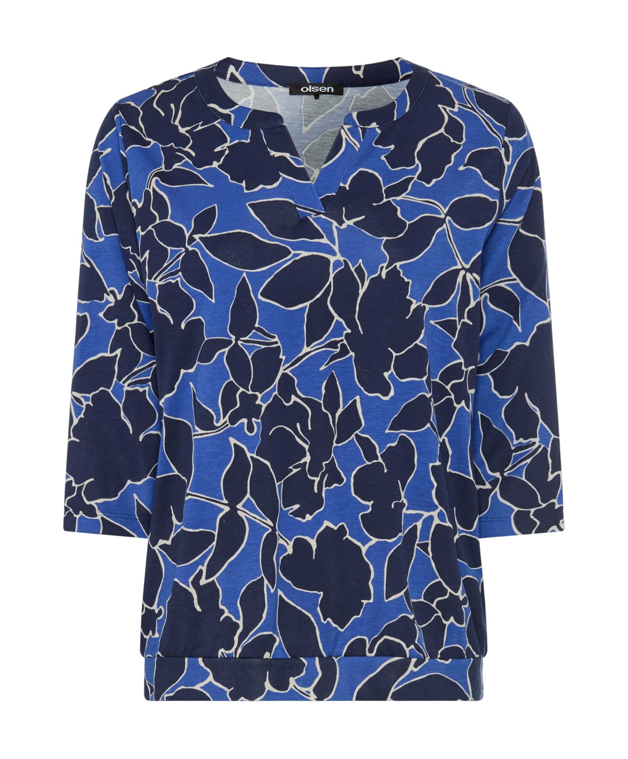 Dames longsleeve blauw