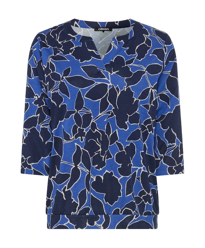 Dames longsleeve blauw