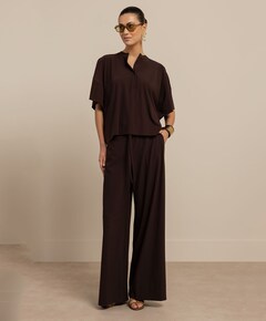 Dames blouse bruin