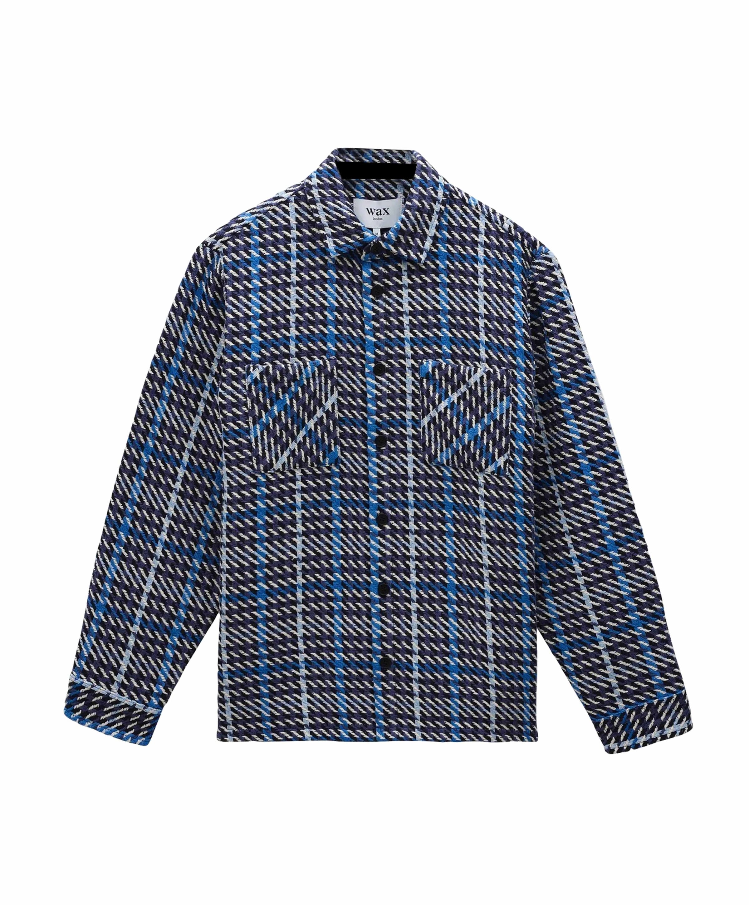 Heren overshirt blauw
