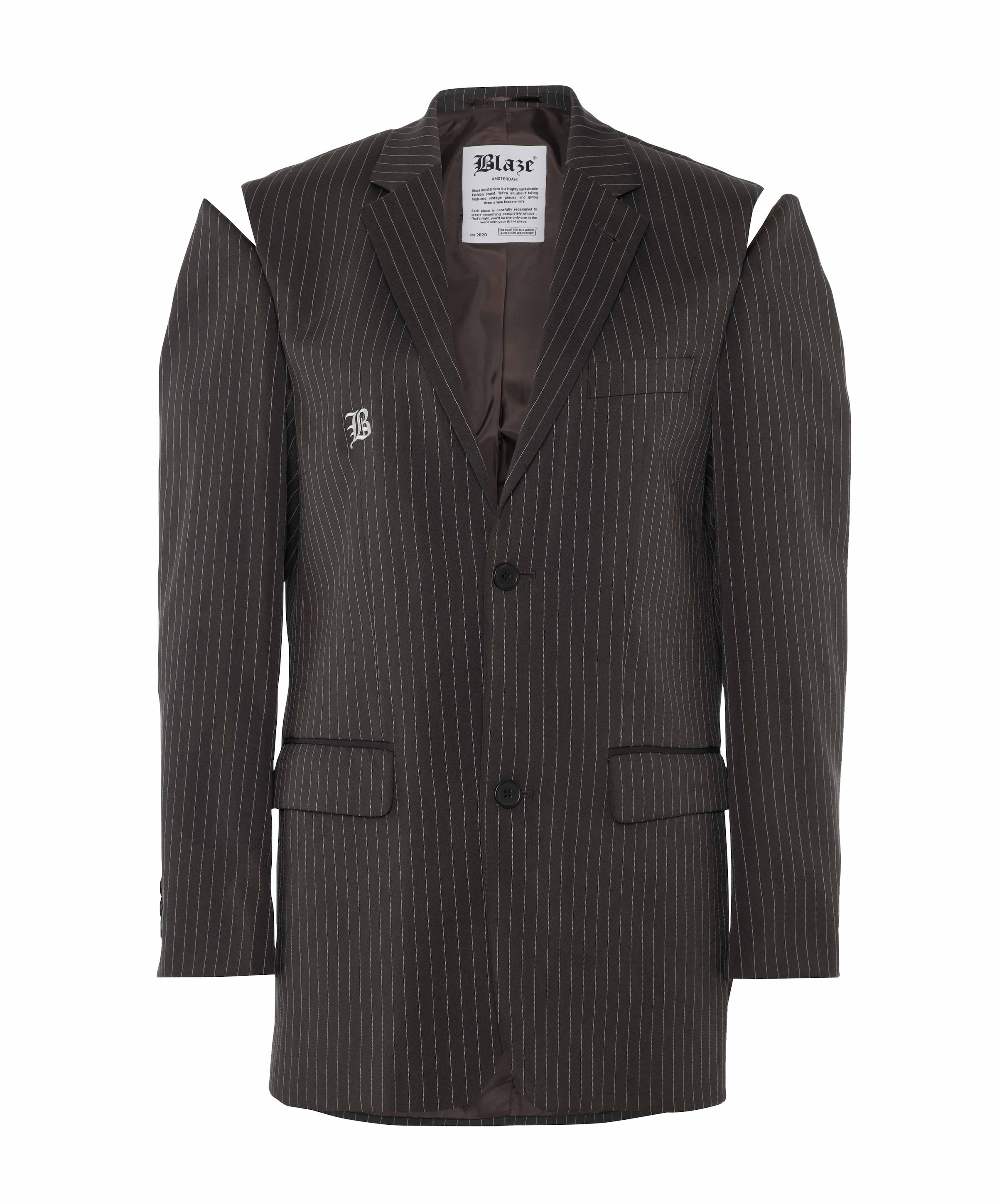 Dames blazer grijs