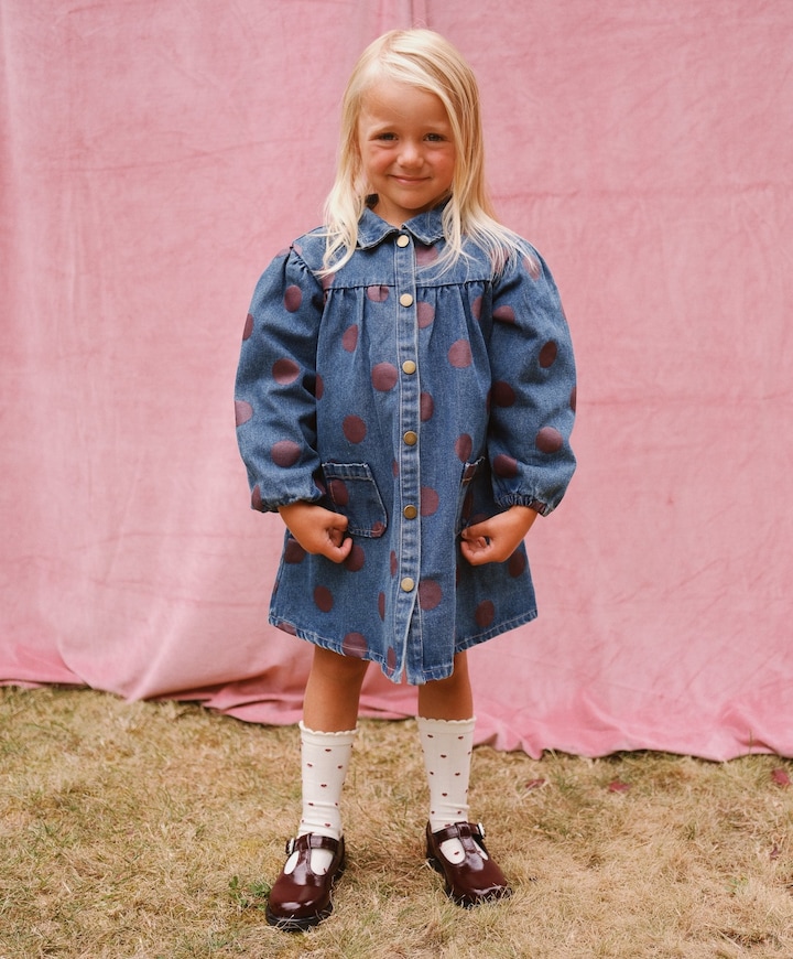 Meisjes jurk blauw