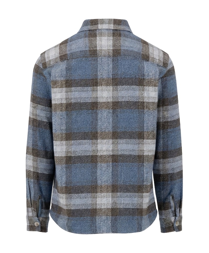 Heren overshirt blauw