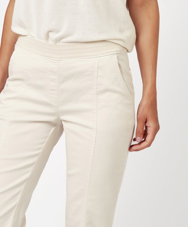 Sue Jogpant dames capri broek beige