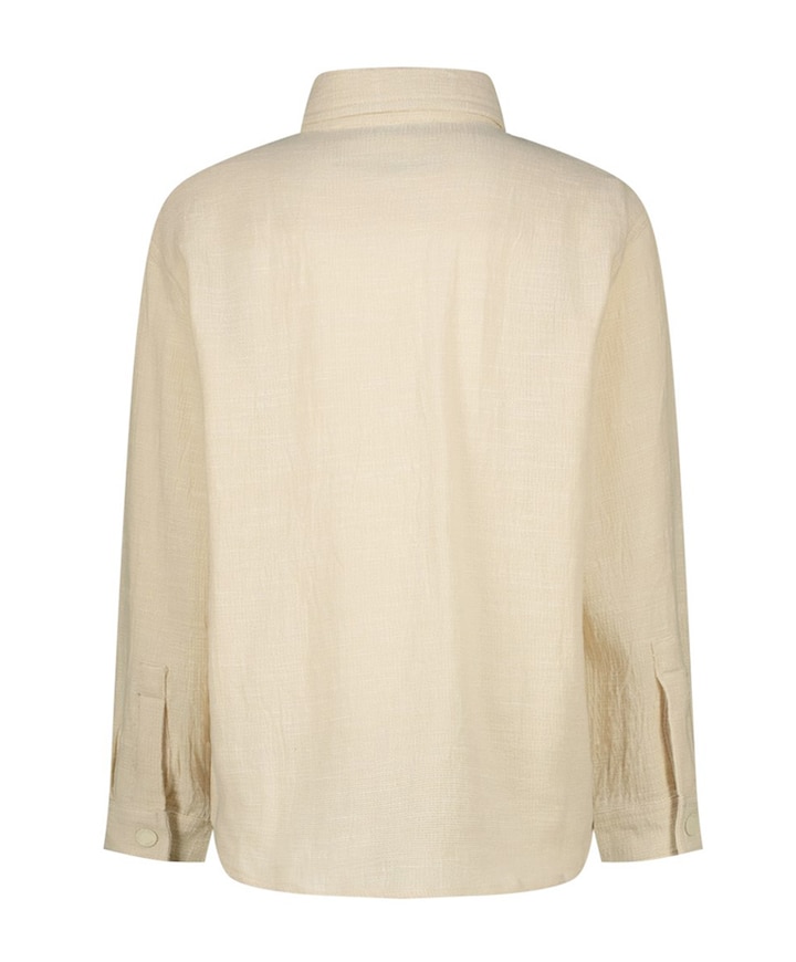 Jongens overhemd lange mouw beige