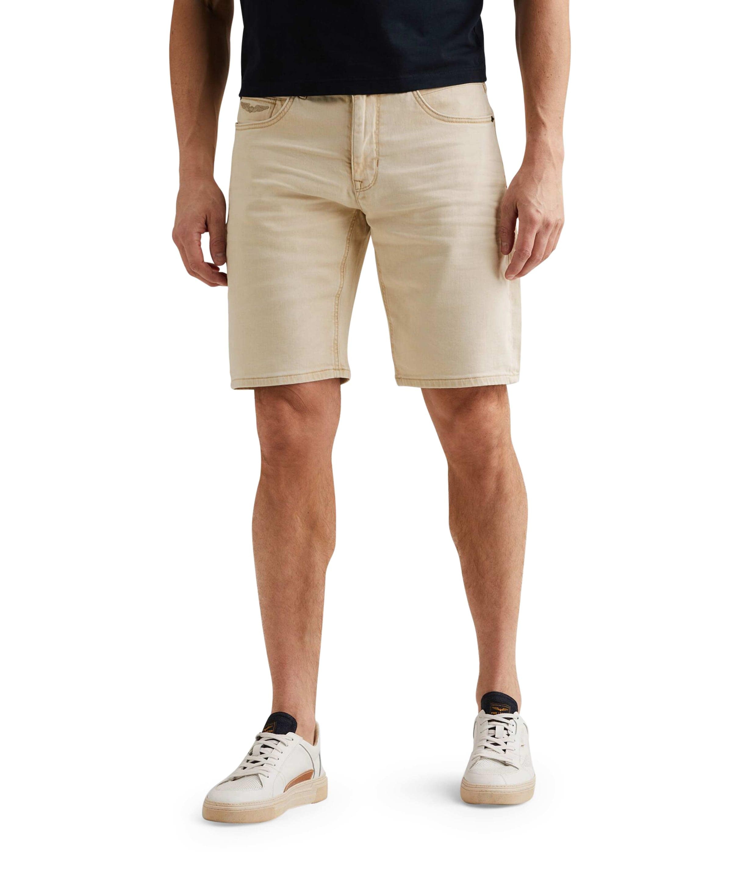 WINGLOAD SHORTS LIGHT WASHED SWEAT heren korte broek beige
