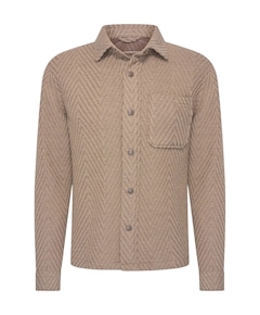 Heren overshirt beige