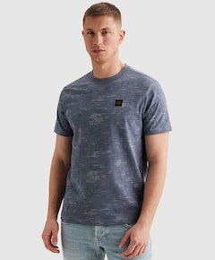 Heren T-shirt blauw