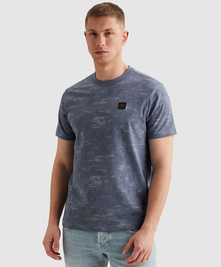 Heren T-shirt blauw