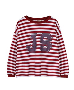 Meisjes longsleeve bordeaux