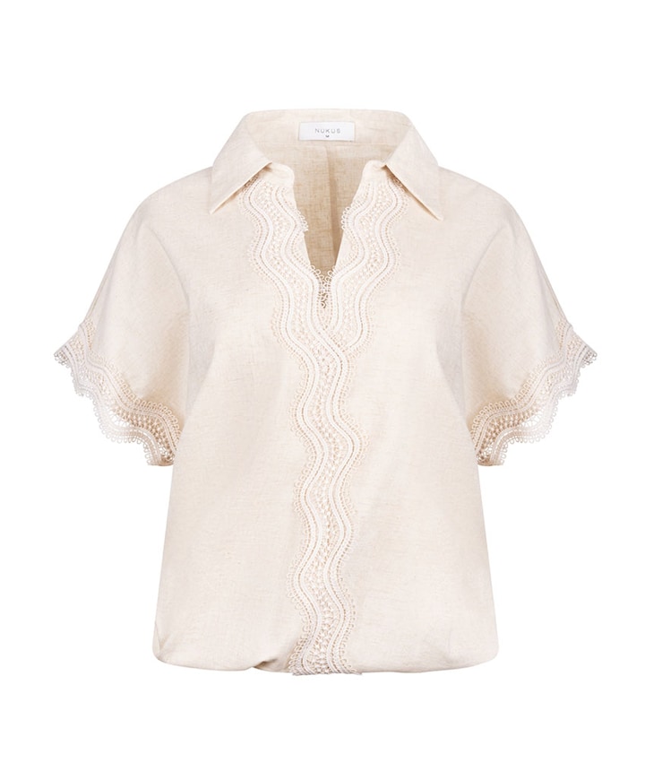 Dames top beige
