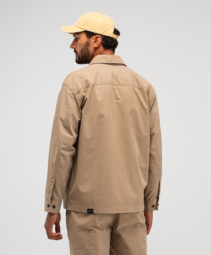 Heren overshirt beige