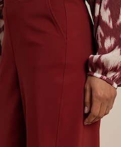 Marlis bonded barrel trousers dames broek bordeaux
