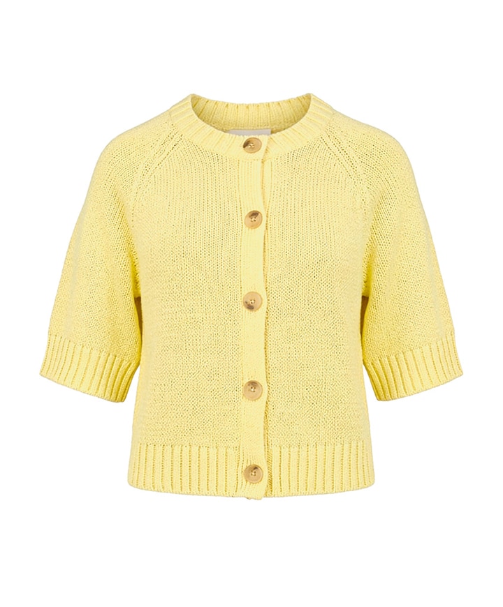 Dames vest geel