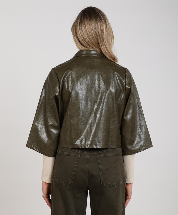 Dames jas groen