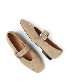 Lou Nina dames ballerina's beige