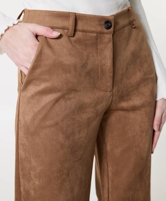 FQDUVA-PANTS dames broek bruin