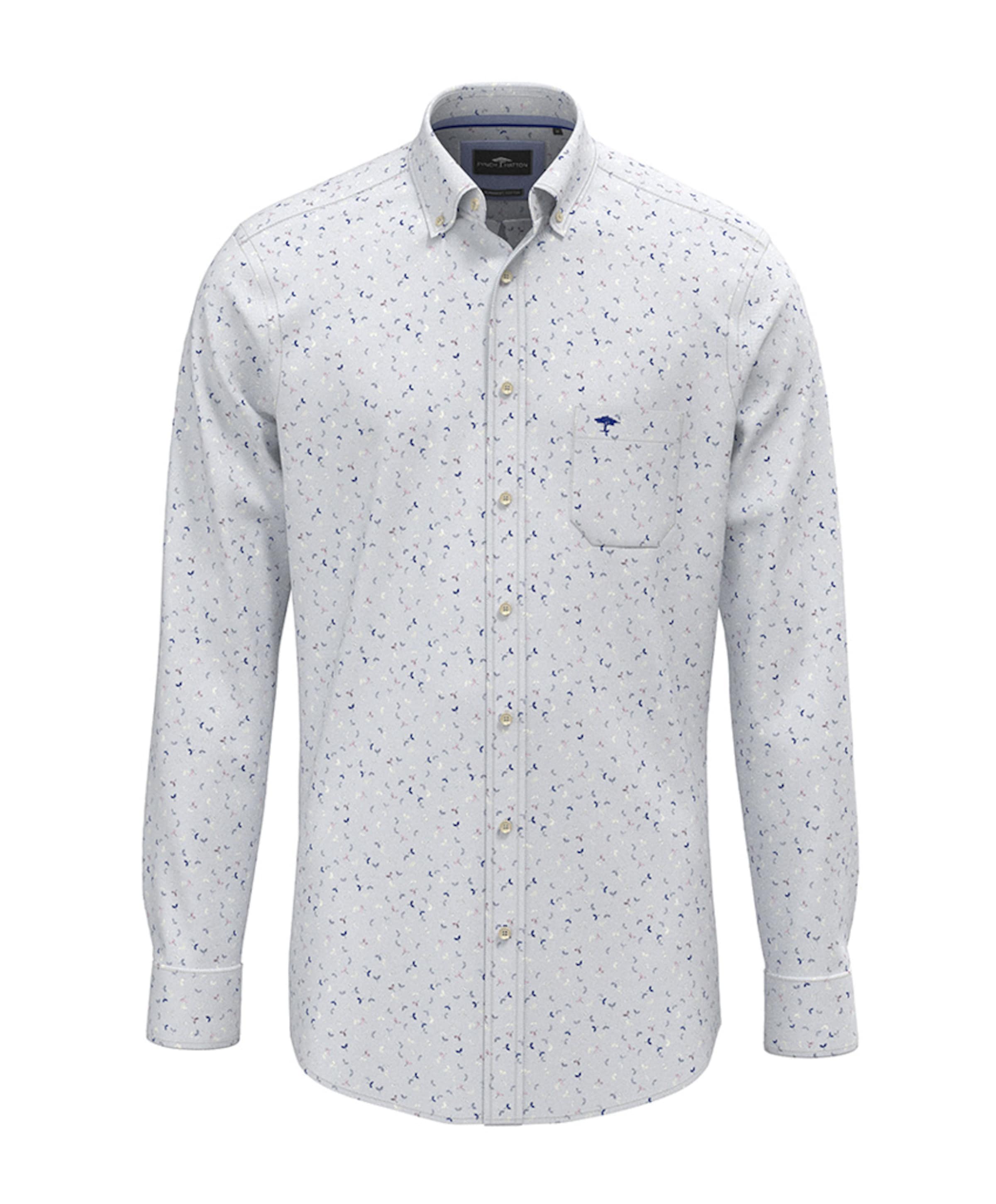 Heren overhemd lange mouw groen