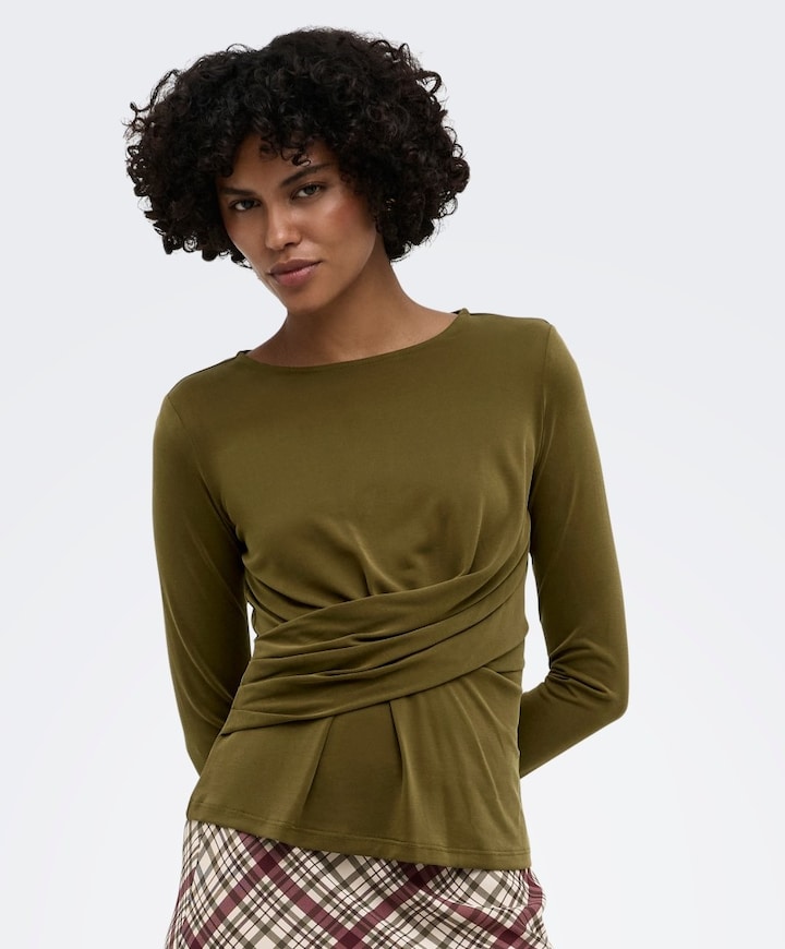 Dames longsleeve groen