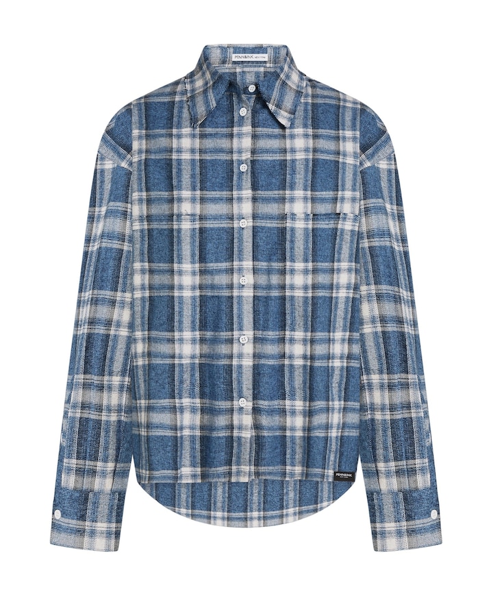 Dames blouse blauw